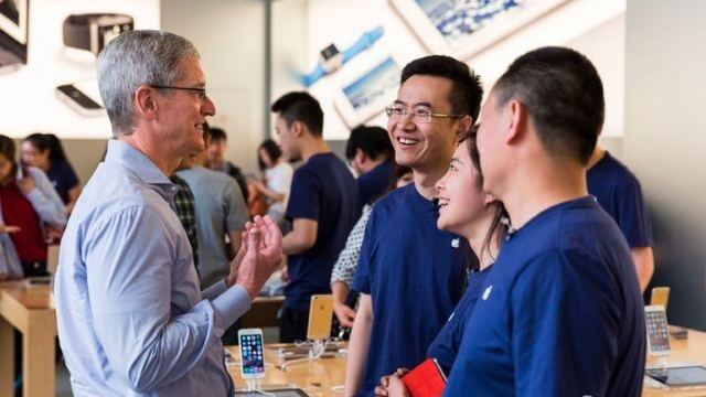 tim cook en china