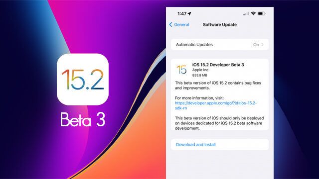 iOS 15.2 Beta 3